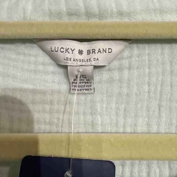 Lucky Brand Light Green Button Down Sz L NWT - Picture 5 of 12
